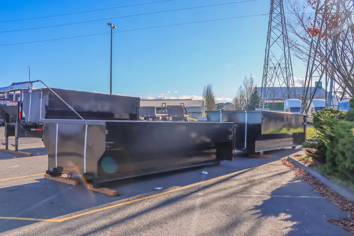 Roll-off dumpster ready for waste disposal at job site for Commercial Dumpster Rental in Surprise